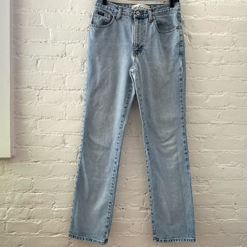 Vintage 90s High Waisted Bootcut Jeans  Light Wash Denim Express Bleus 5/6 Long